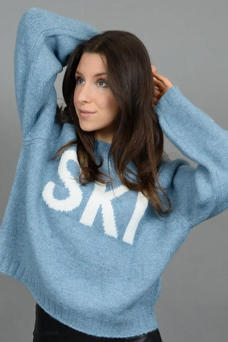 brunhilde ski sweater | blue