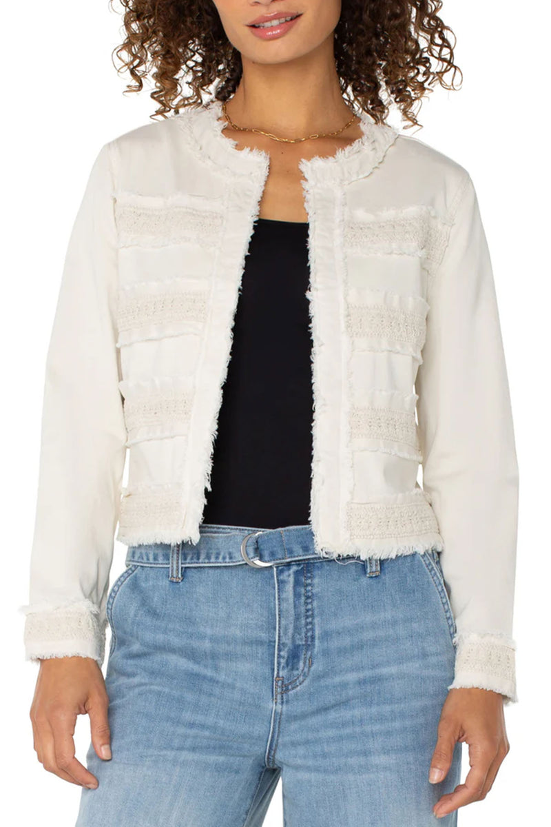 fray & lace jacket | bone