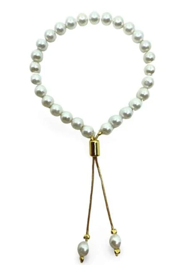 pearl pull chain bracelet