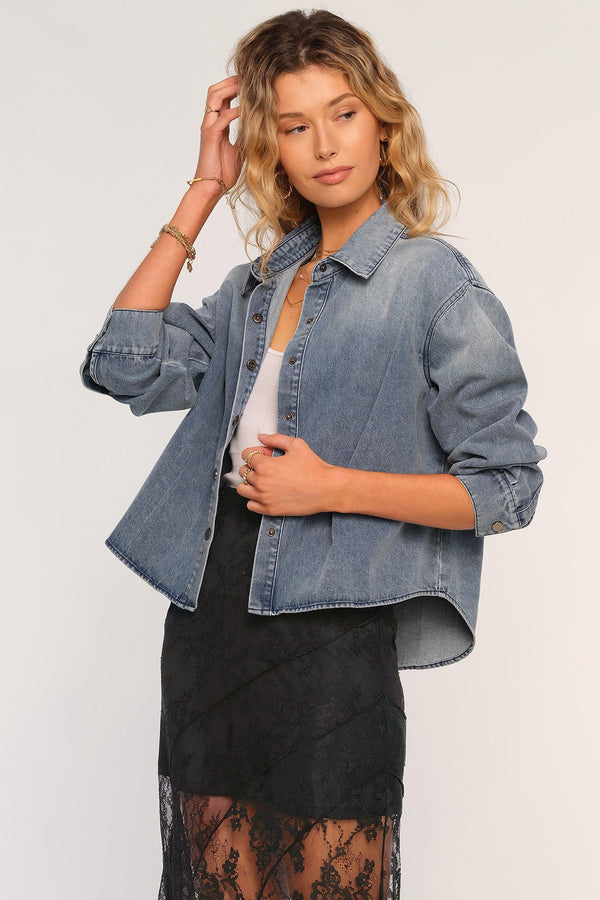 tasmin shirt jacket | glacier