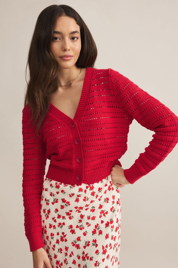 romance cardigan | cherry