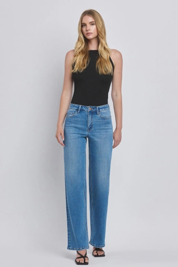 refinery high rise wide leg jeans