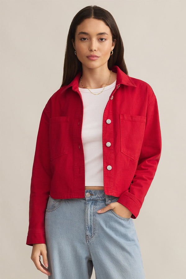 all day cropped cherry jacket