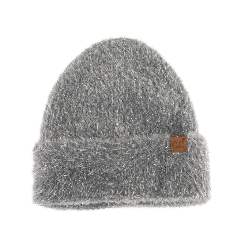 metallic eyelash beanie | more colors