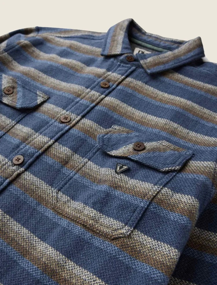 descanso flannel | blue