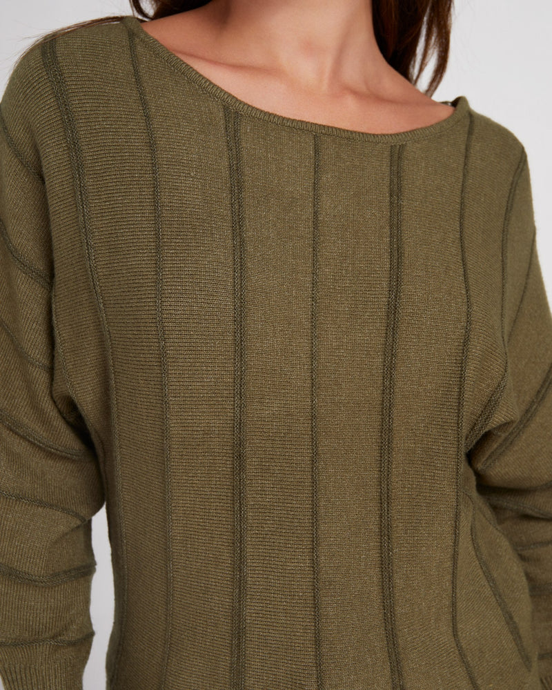 myrtle dolman stripe sweater