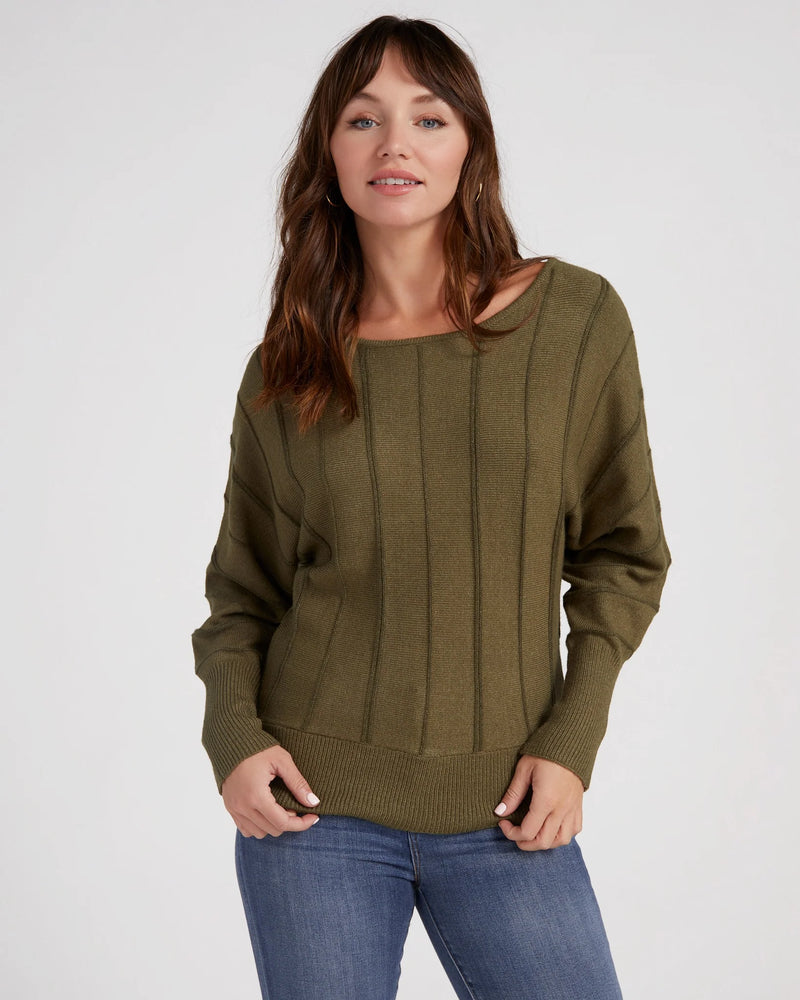 myrtle dolman stripe sweater
