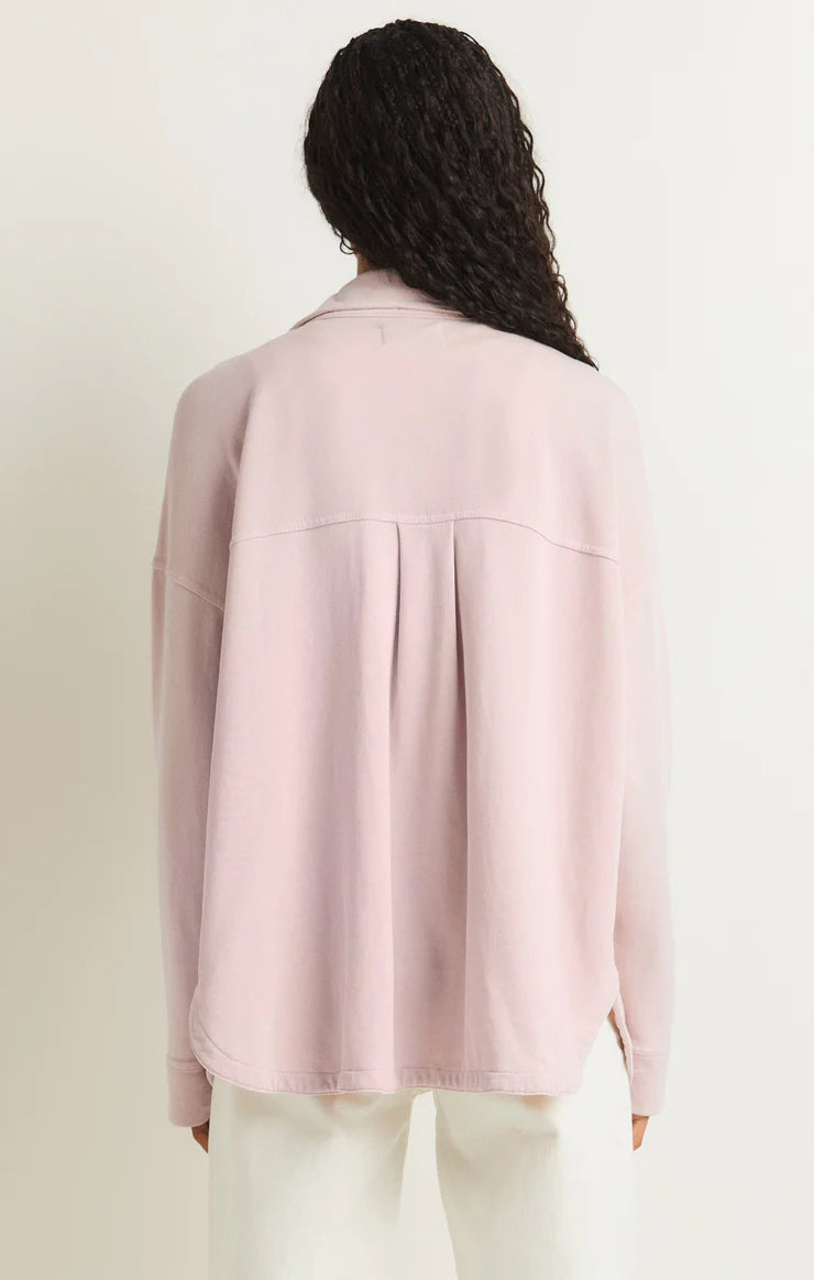 all day knit jacket | rose