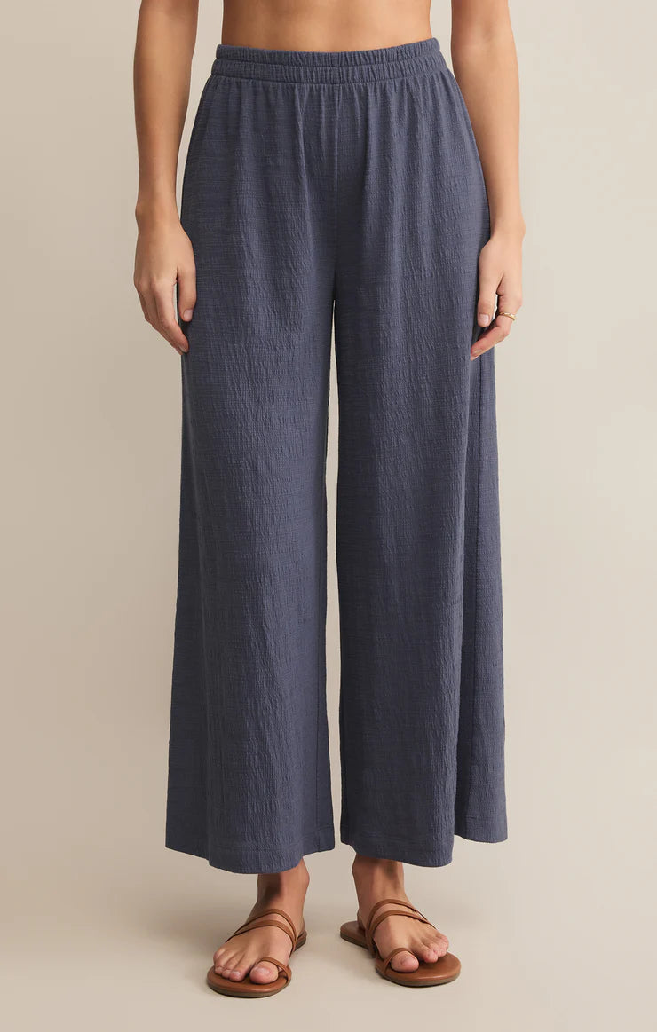 scout textured slub pant | blue