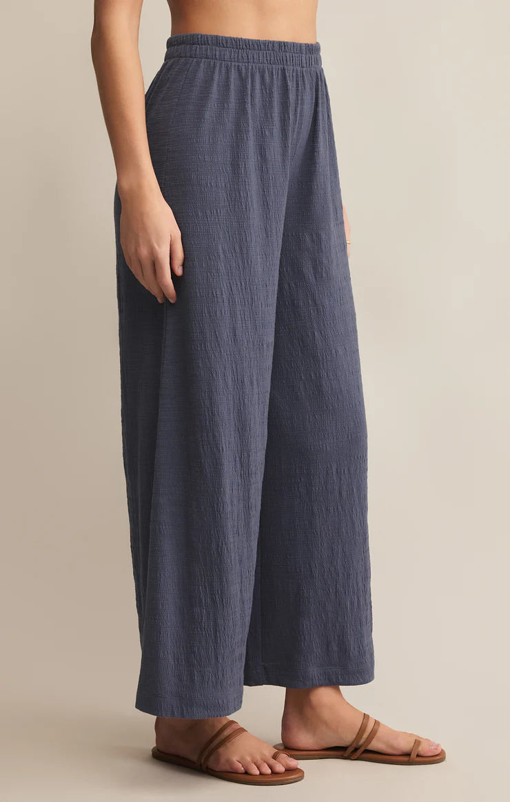 scout textured slub pant | blue