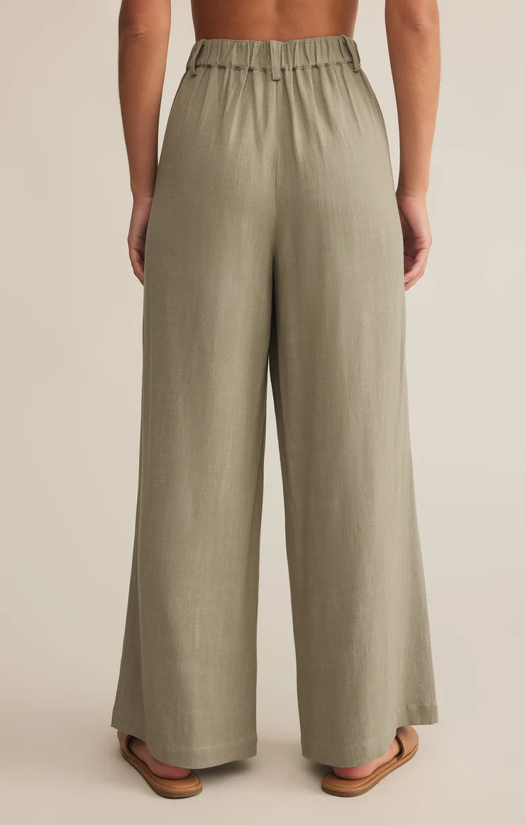 vista linen pant | dusty palm