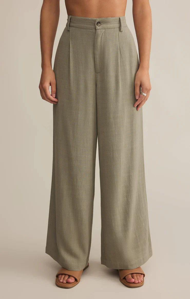 vista linen pant | dusty palm