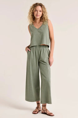 scout cotton pocket pant | palm green