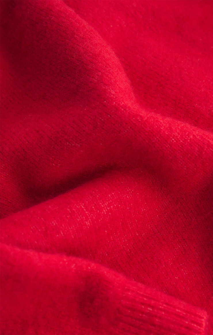 medina cardigan | festive red