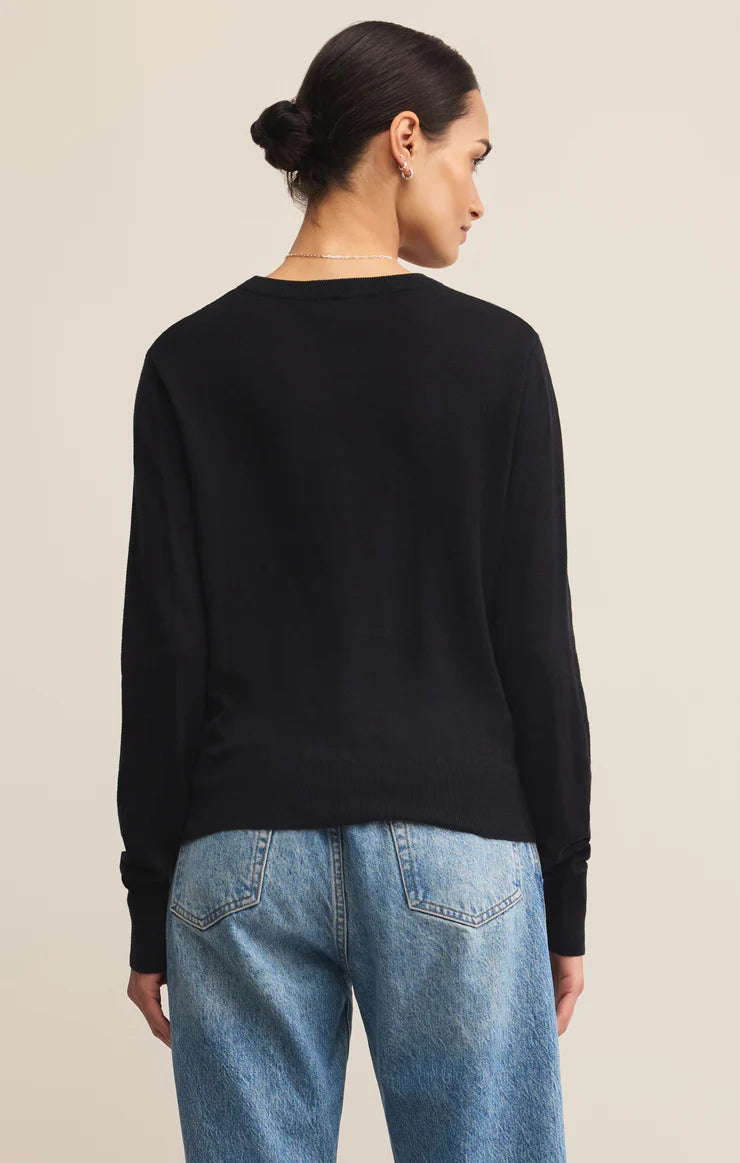 perfect layer sweater | black