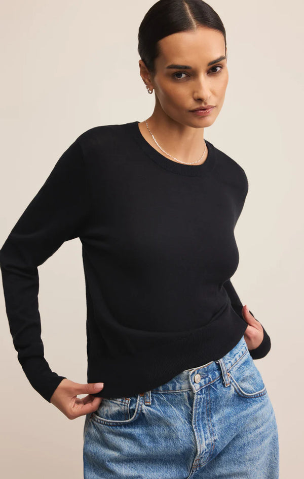 perfect layer sweater | black