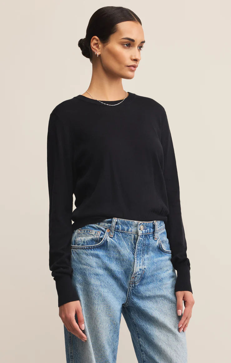 perfect layer sweater | black