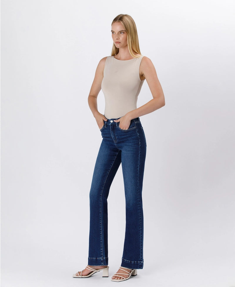 trouser hem bootcut jeans
