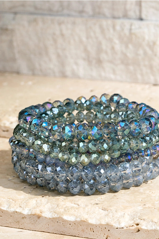 glass bead set bracelet | more colors