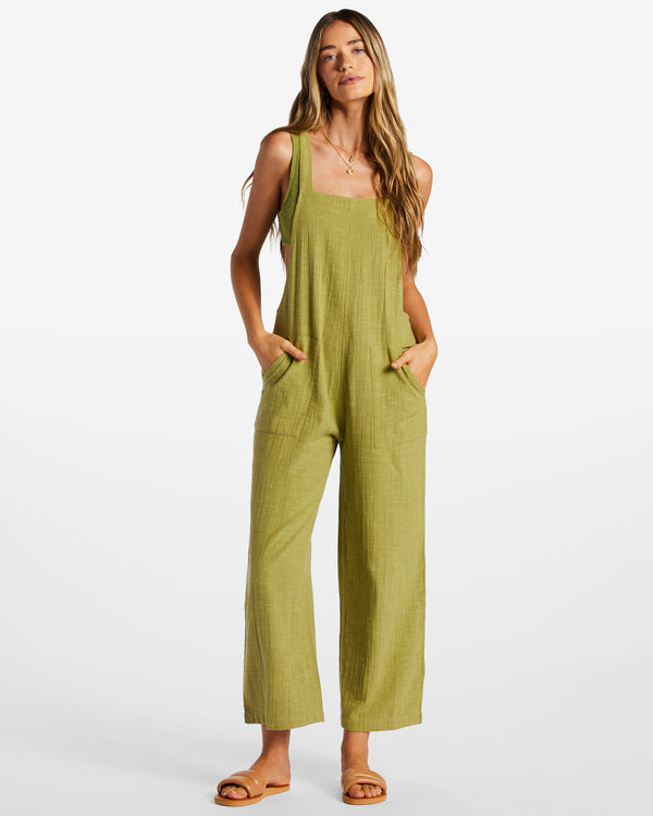 pacific time green eyes jumpsuit