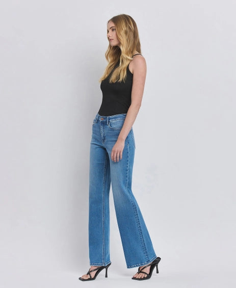 refinery high rise wide leg jeans