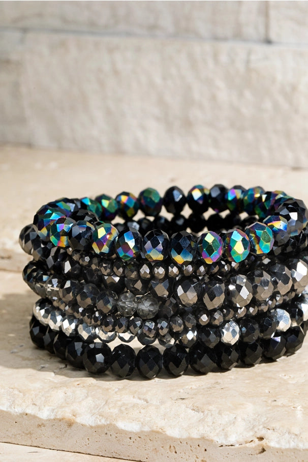 glass bead set bracelet | more colors