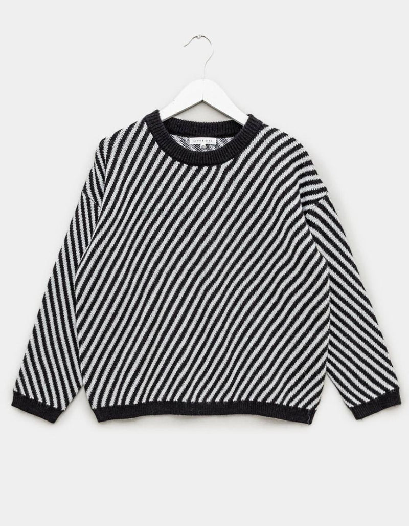 maddie diagonal stripe sweater
