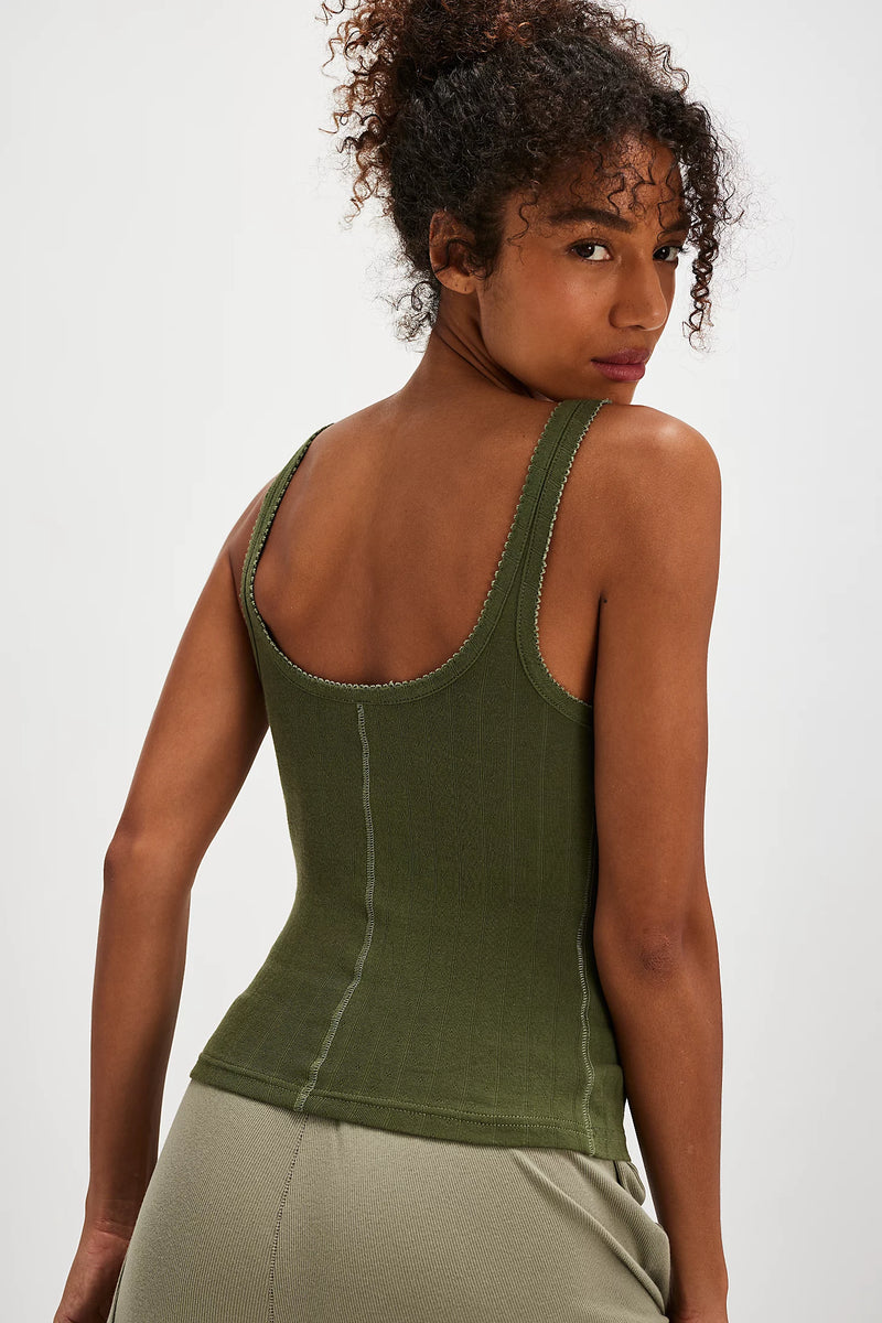 end game pointelle tank | more colors