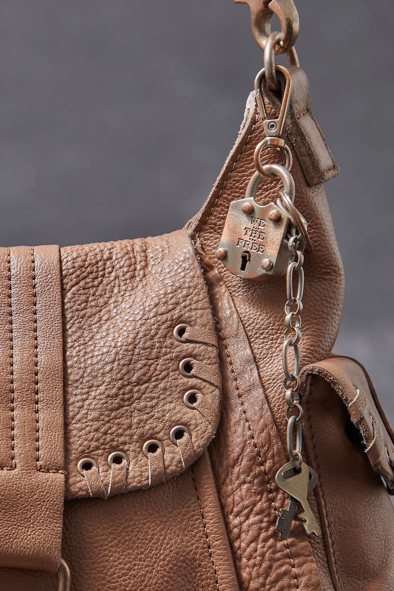 baby leigh tote bag | saddle