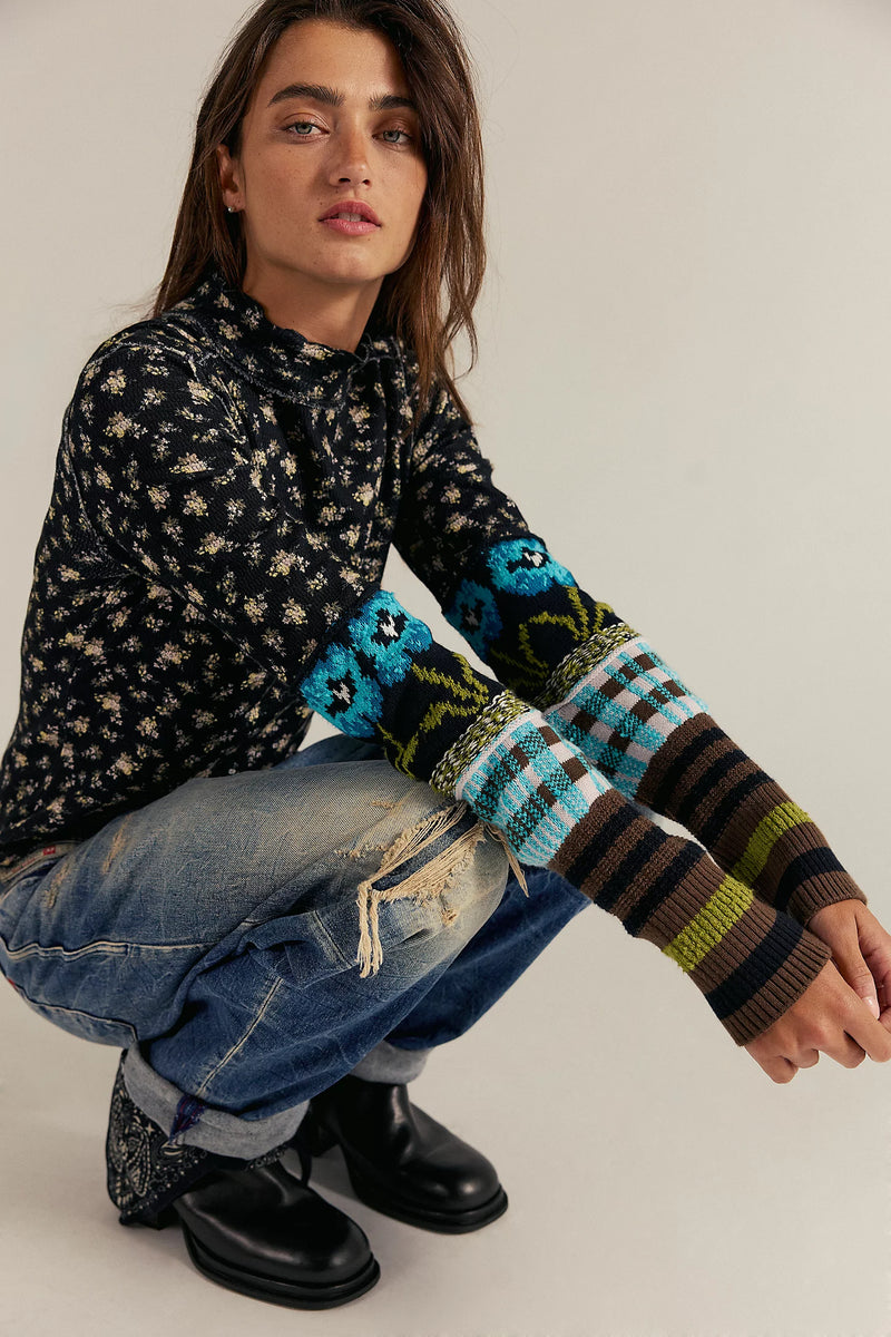 bold bowery cuff top | night combo