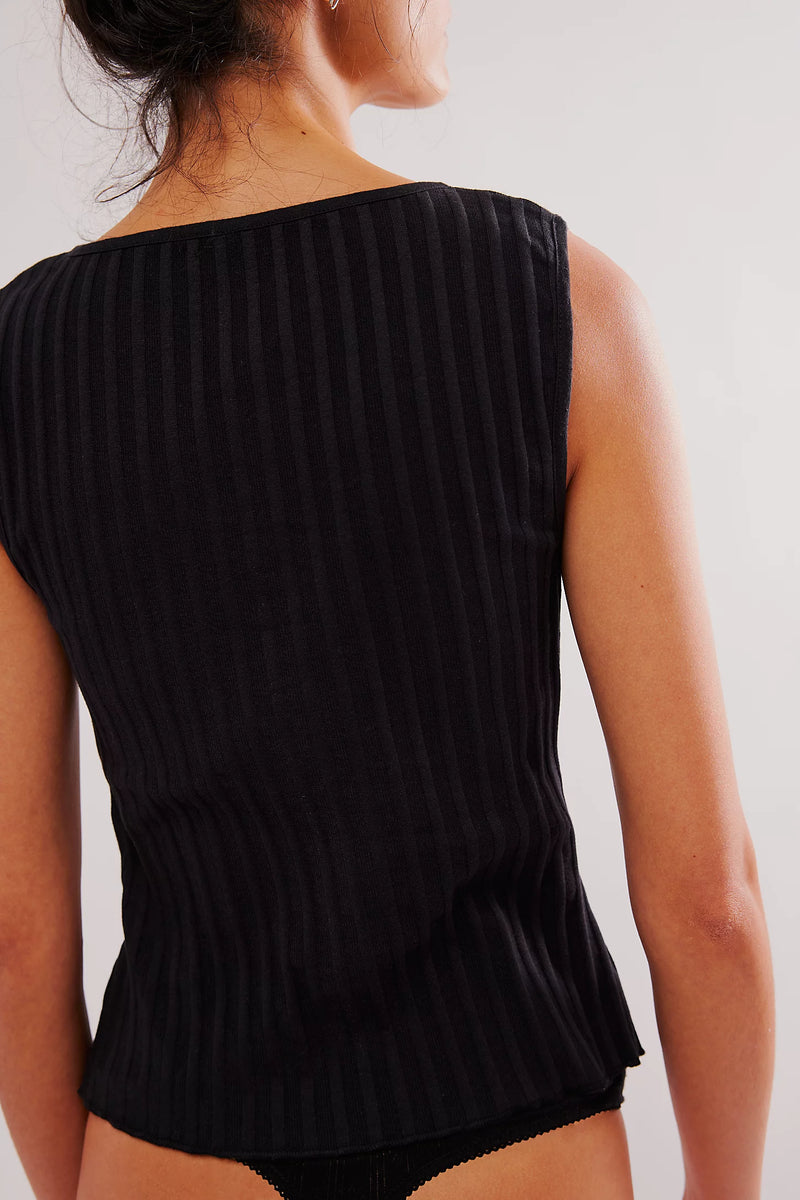 tilly vest | black
