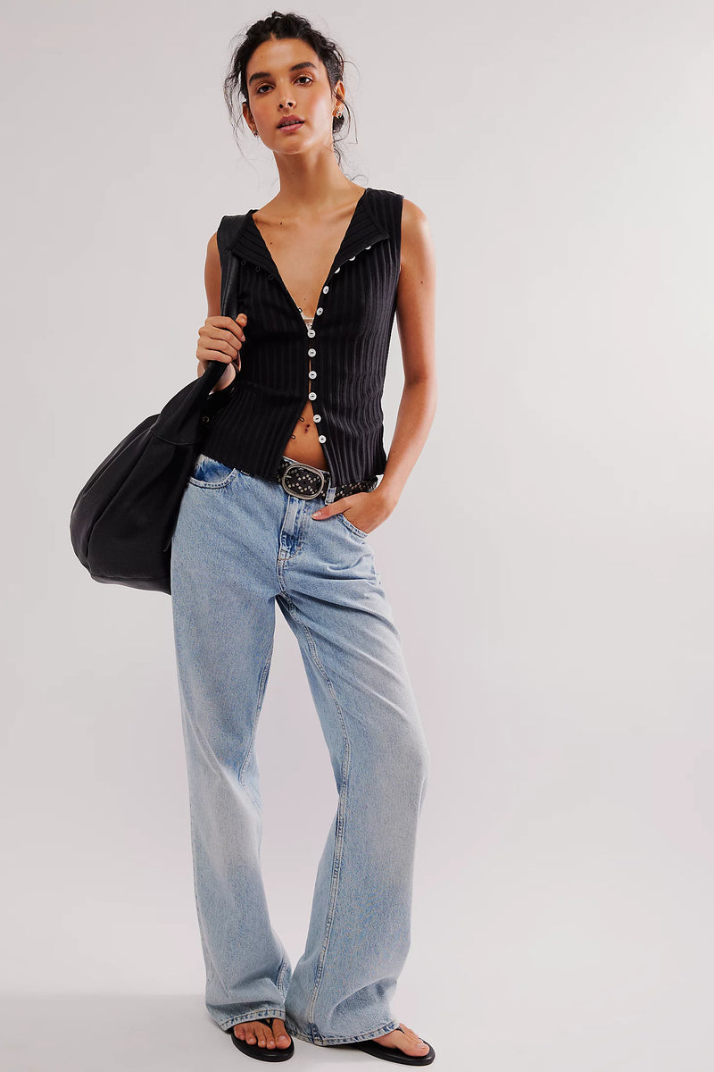 tilly vest | black