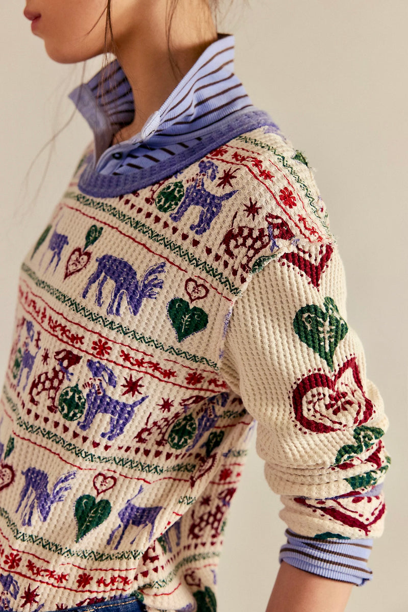 blissful thermal top | snowdrop