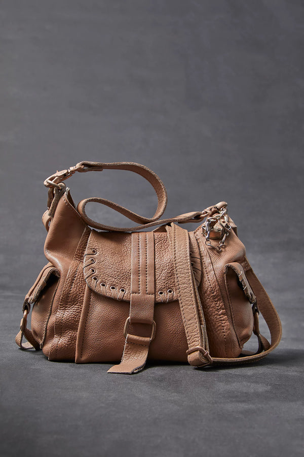 baby leigh tote bag | saddle