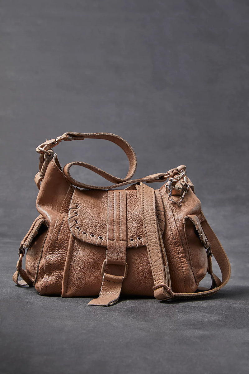 baby leigh tote bag | saddle