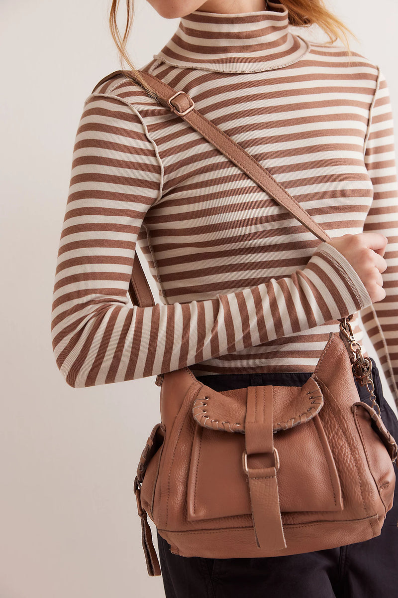 baby leigh tote bag | saddle