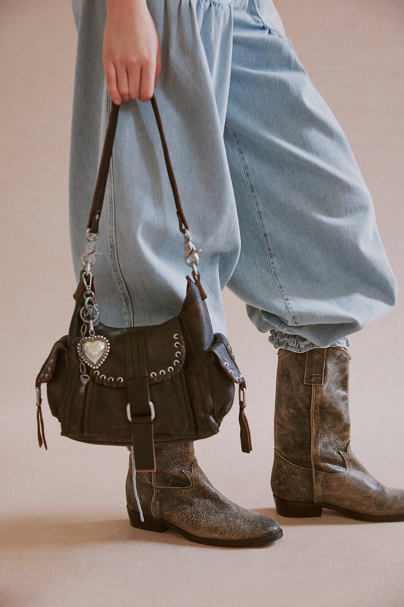 baby leigh tote bag | aged graphite