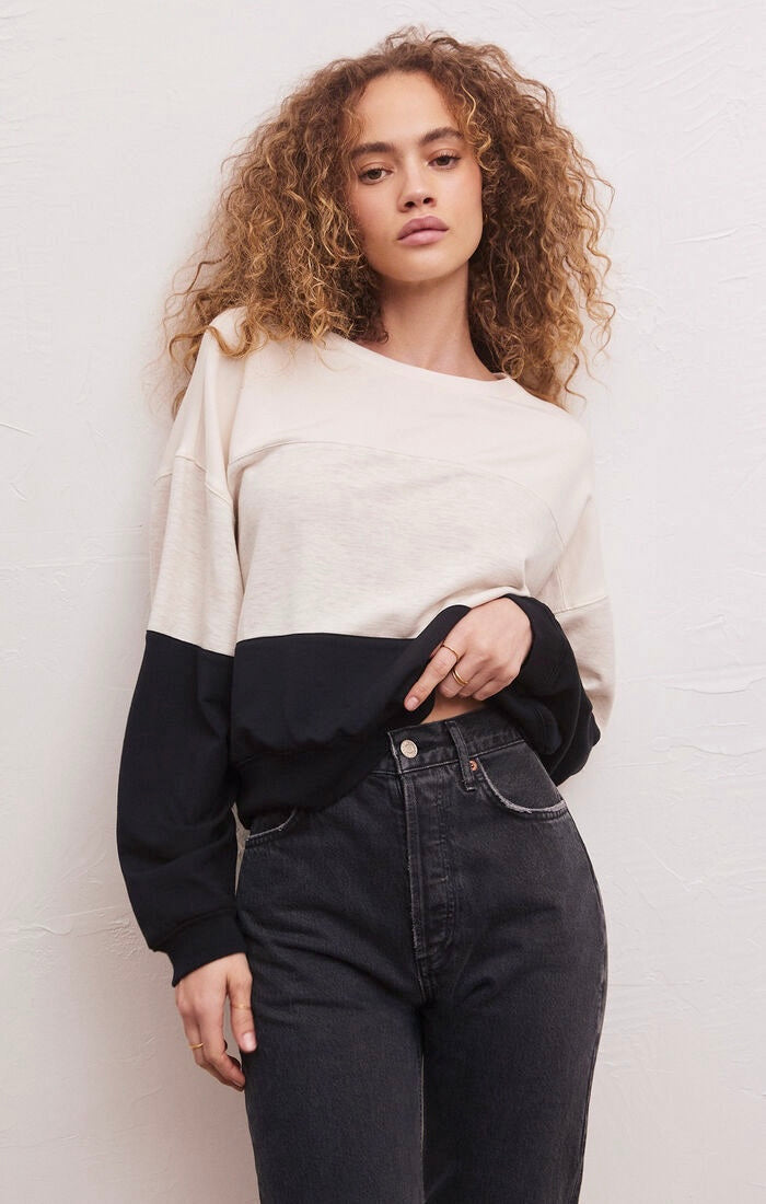 colorblock modal sweatshirt