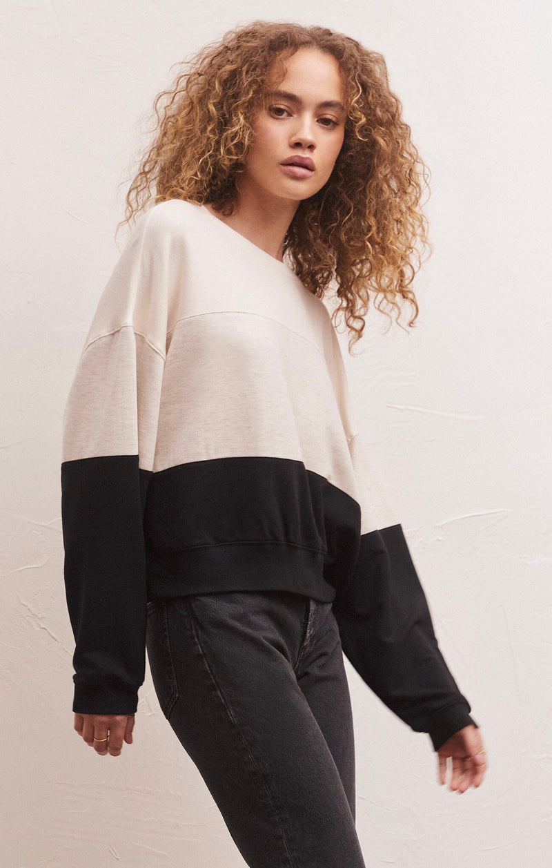 colorblock modal sweatshirt