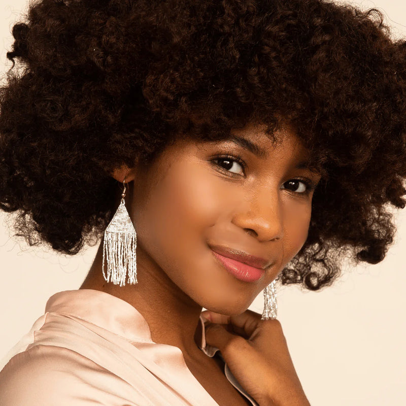 lexie beaded fringe earrings | more colors