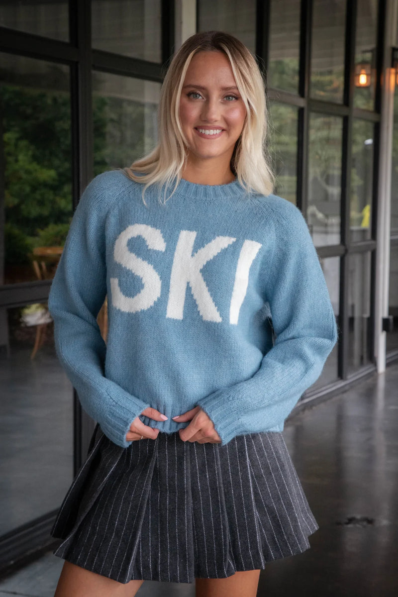 brunhilde ski sweater | blue