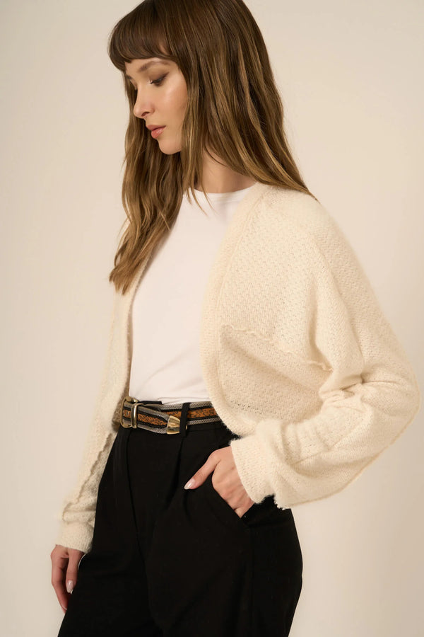 first dibs chenille cardi | ivory