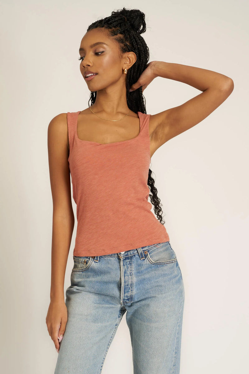 sarah square neck seamless tank | more