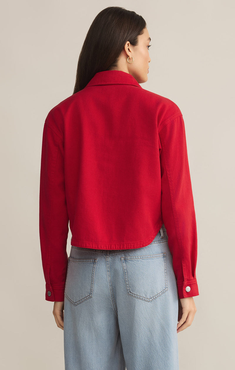 all day cropped cherry jacket