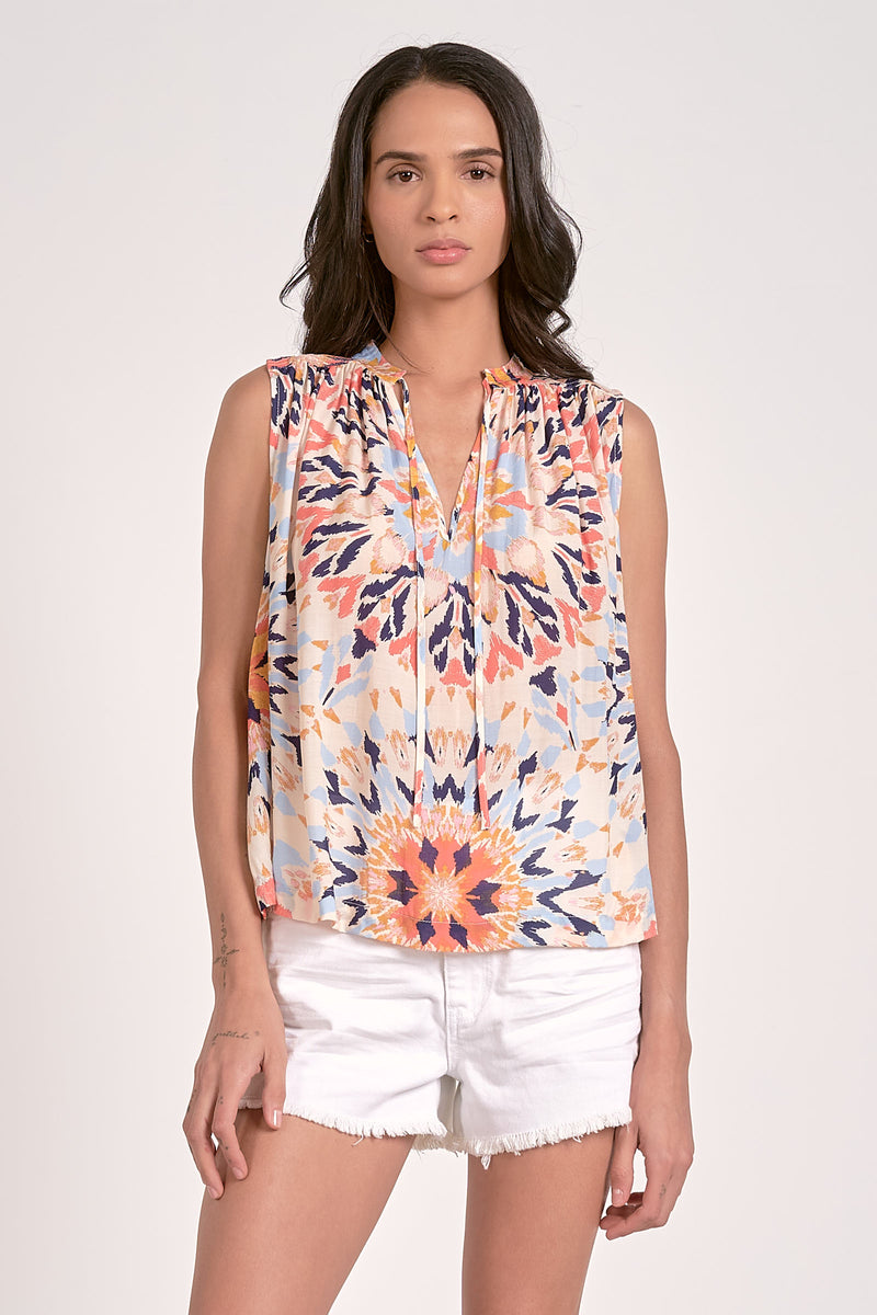 kaleidoscope flowy top