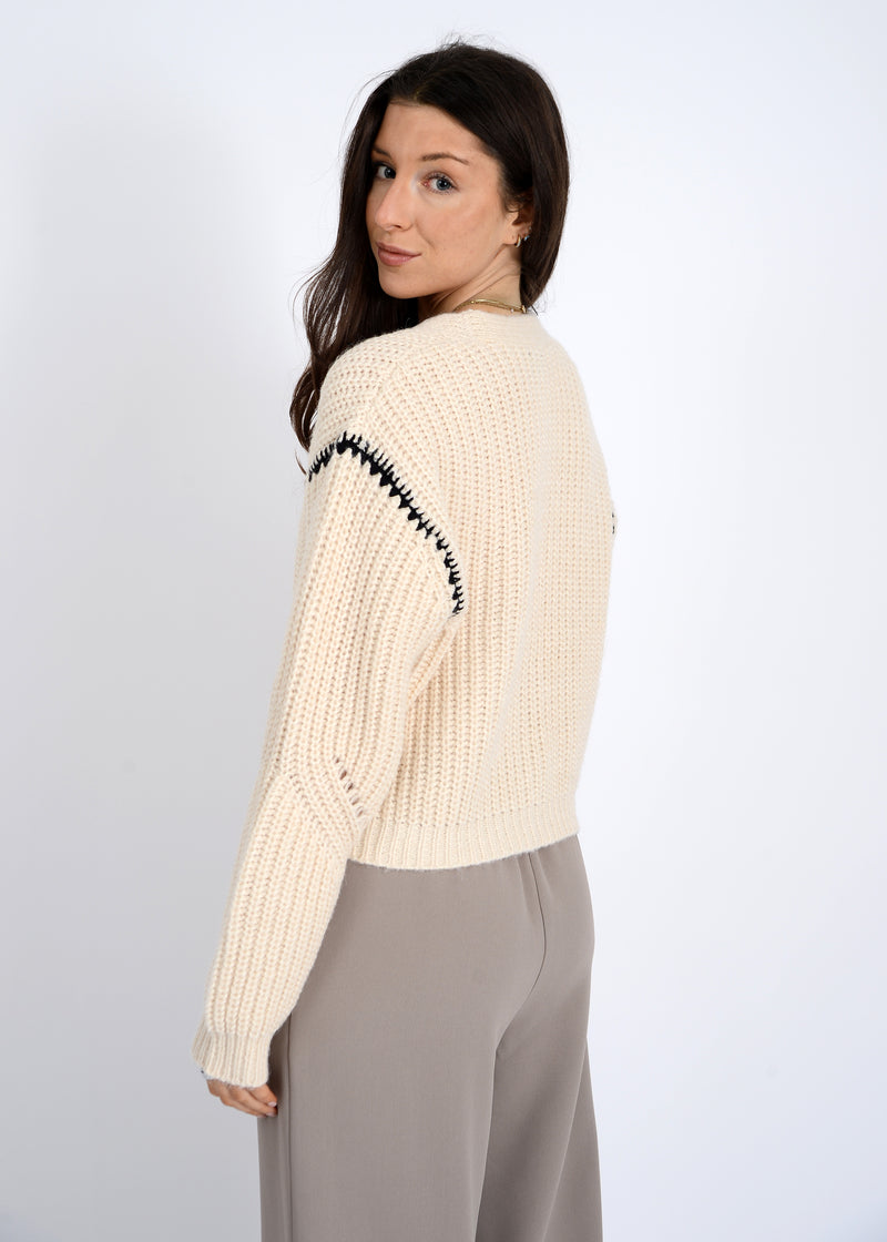 vicencia whipstitch cardigan