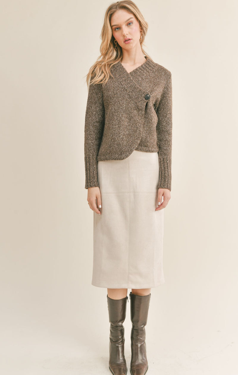 runaway wrap sweater cardi