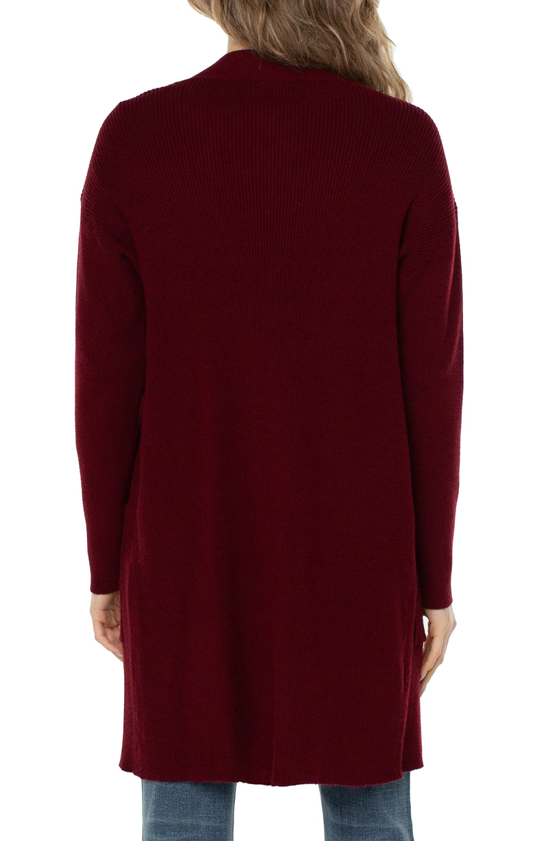 red velvet sweater cardigan