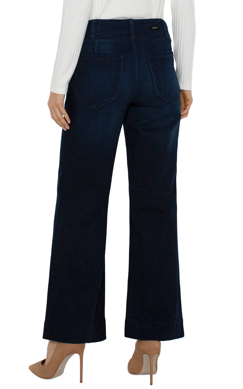 patch pocket wide leg denim | summit lake