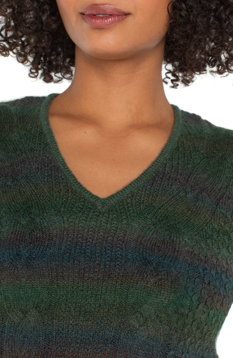 emerald rainbow sweater